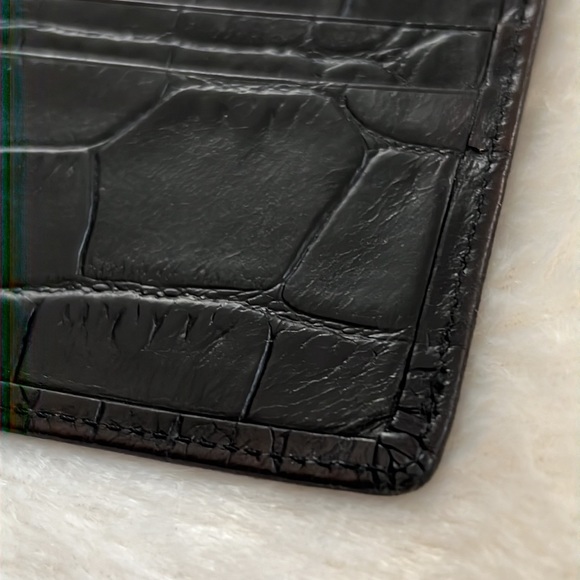 Versace authentic crocodile print leather Wallet for men - Picture 5 of 8